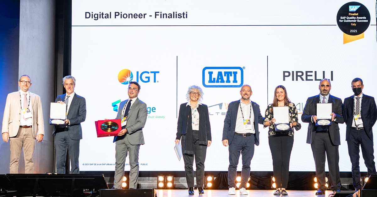 LATI awarded at SAP Quality Awards 2021